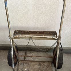 Heavy Duty Oxyacetylene Bottle Cart / Dolly for Large Cylinders
