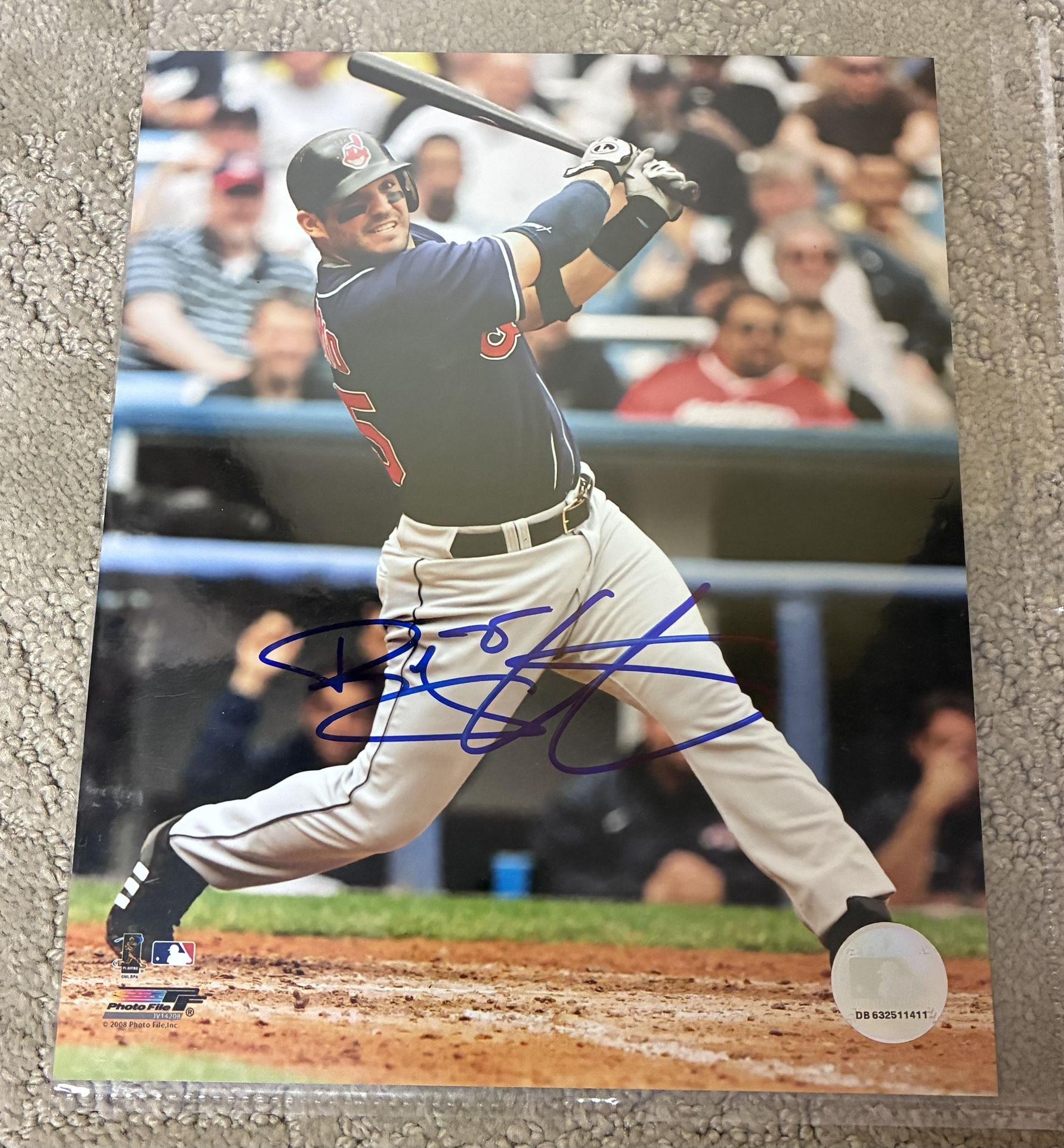 Ryan Garko Cleveland Indians Autographed 8x10 Photo With COA
