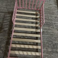 Pink Toddler Bed with Mattress – Great Condition”