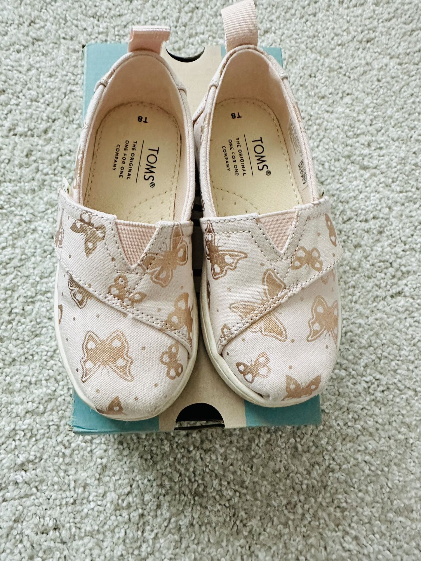 Toddler Girls TOMS slip on