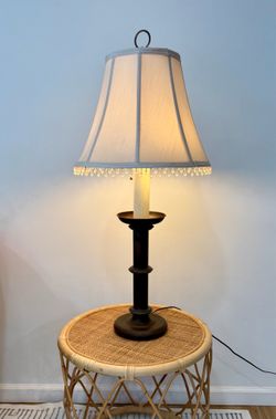 Table Lamp with Beaded Shade