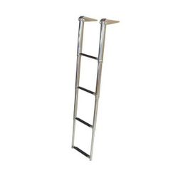 4 Steps Platform Telescoping Boat Ladder, Stainless Steel