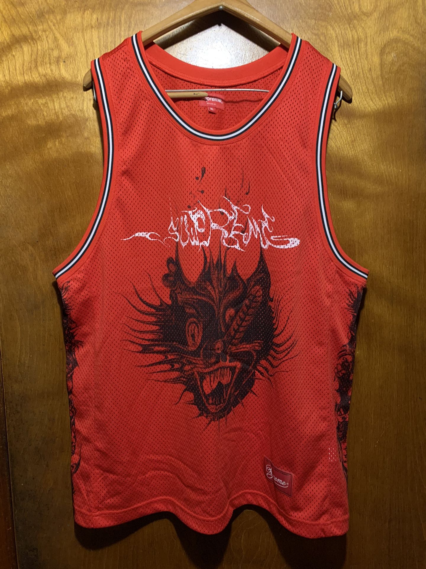Sleeveless Supreme Animal Basketball Jersey Supreme Mens XL SS20