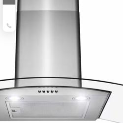 Golden Vantage 30 in. Convertible Wall Mount Range Hood with LEDs, Push Control and Carbon Filters in Stainless Steel