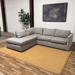 Gray West Elm Sectional Sofa🚛 Delivery Available