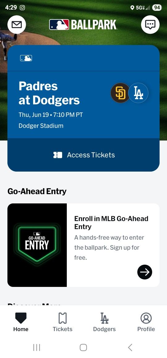 Dodger Vs Padres 6-19-25