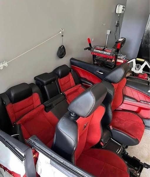 Red Charger Scat pack Seats 