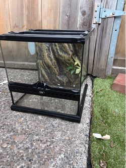 Mini front open reptile tank