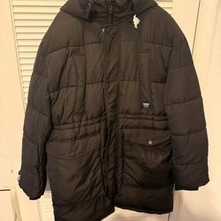 2XL Hudson Jeans Quilted Hooded Storm Men's Parka 2XL