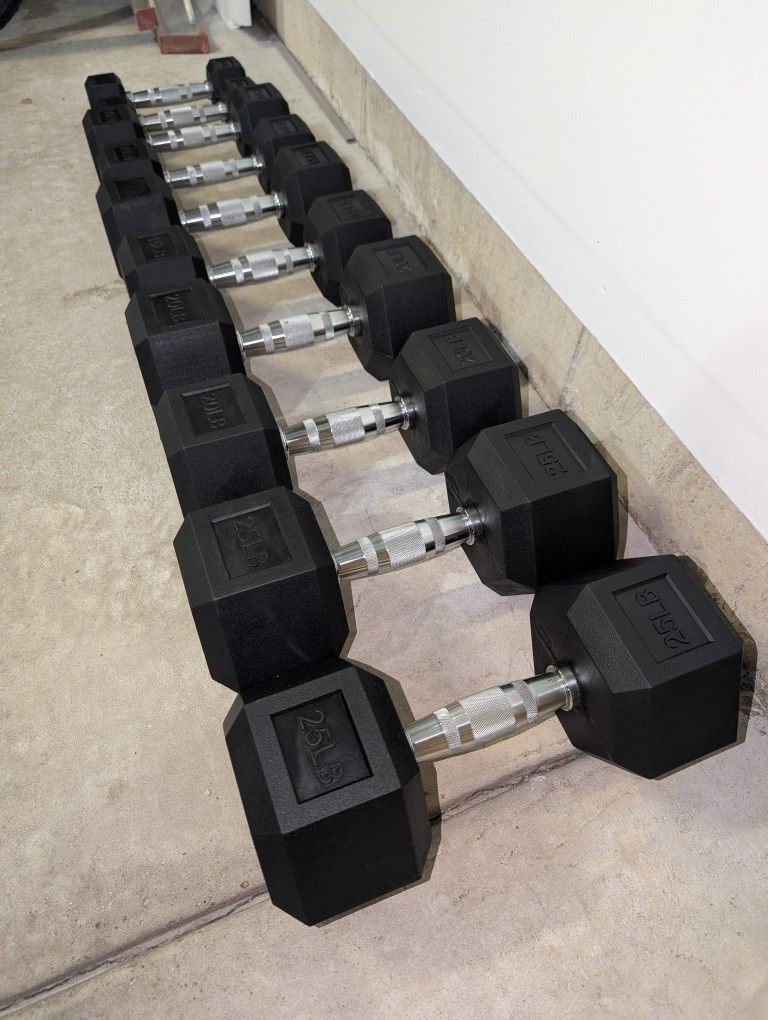 Brand New Dumbbell Set 5 - 25 Lb