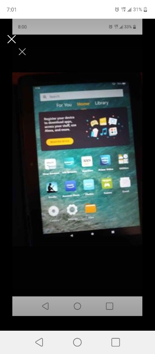 32 G Amazon Fire Hd 8 Inch Tablet Brand New Never Been Set Up 