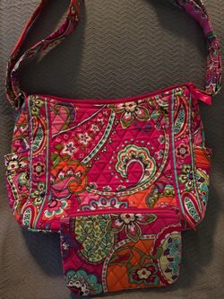Vera Bradley Quilted Crossbody Bag with Coin Pouch