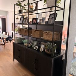 Restoration Hardware Cabinet And Shelves - Like New