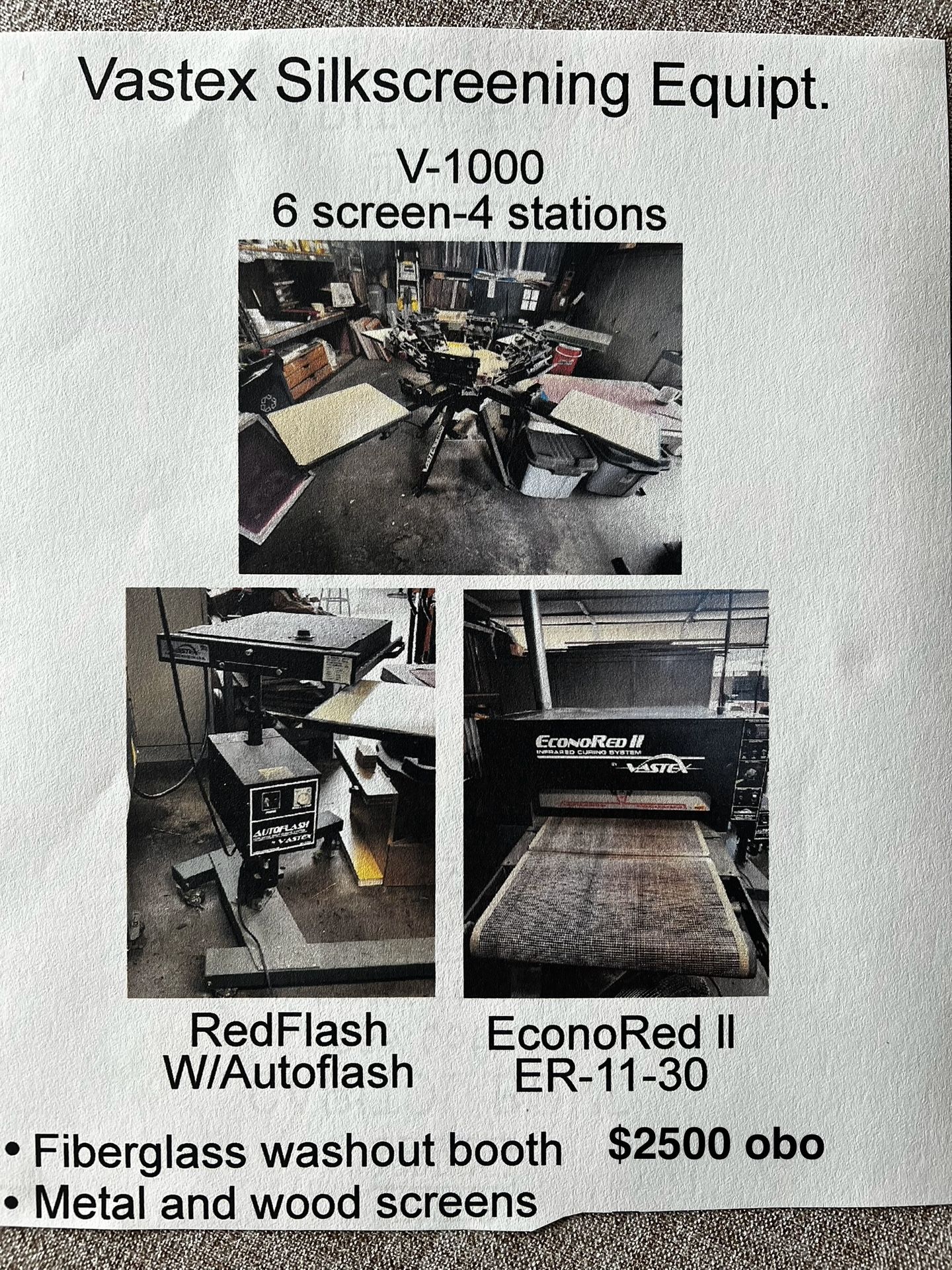 Silkscreening Equipment