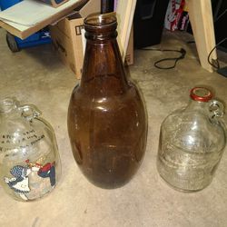 Clear Glass Jugs for sale