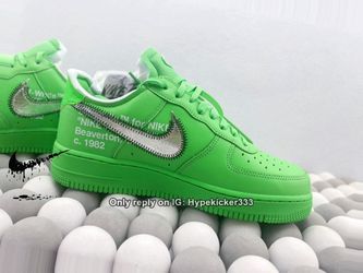 Air Force 1 Low Off-White Light Green Spark