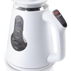 Electric Tea Kettle with 24H Keep Warm&Temperature Control, White new
