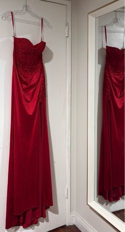 Red formal dress
