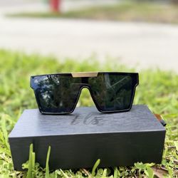 Luxe Black & Gold Sunglasses