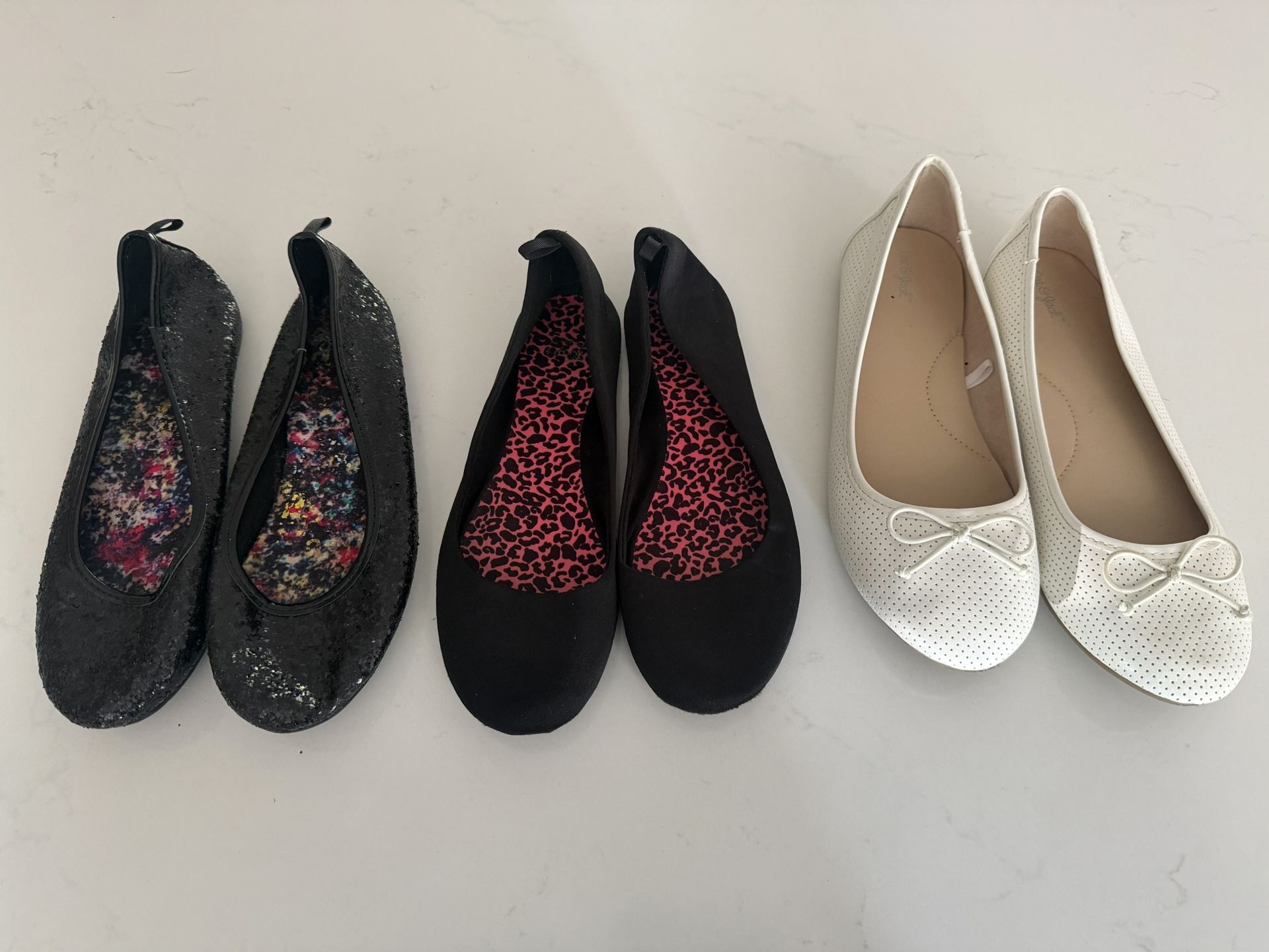 Kids Ballet Flats- Perfect For School Concerts  $15 For All 3