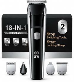 Brand new in box YGZ Beard Trimmer for Men, Electric Razor Hair Clippers for Men, Gifts 4-in-1 Grooming Kit With Guide Combs for Beard, Body, Hair, No