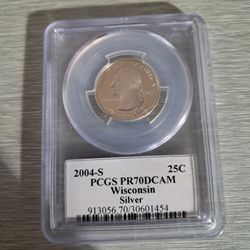 Wisconsin quarter PCGS 70 Certified. 