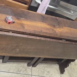 Old SOLID wood Gatelegi Hi