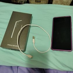 Samsung S25 Ultra Open Box With Charger And Case 