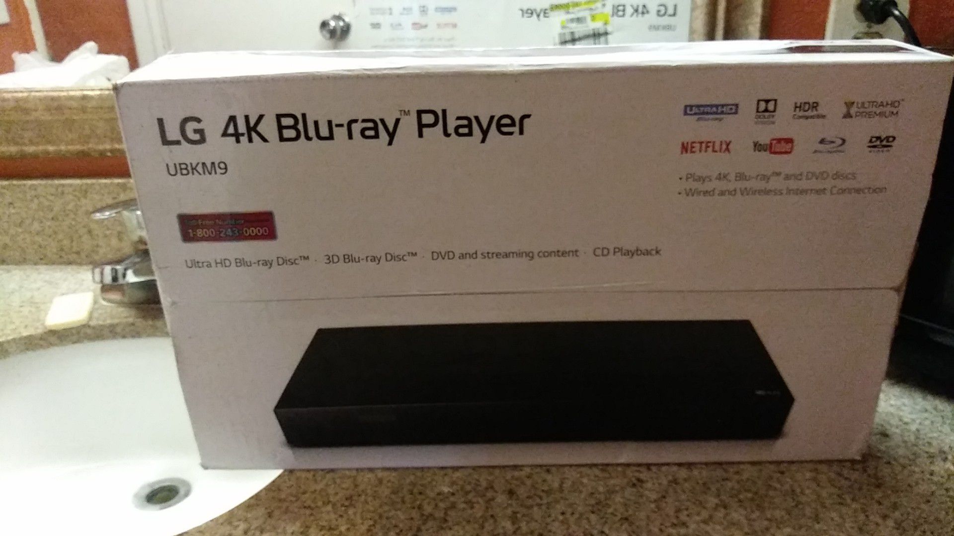 Brand new 3D 4k LG blu-ray player