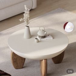 30” Round Mid Century Modern Coffee Table