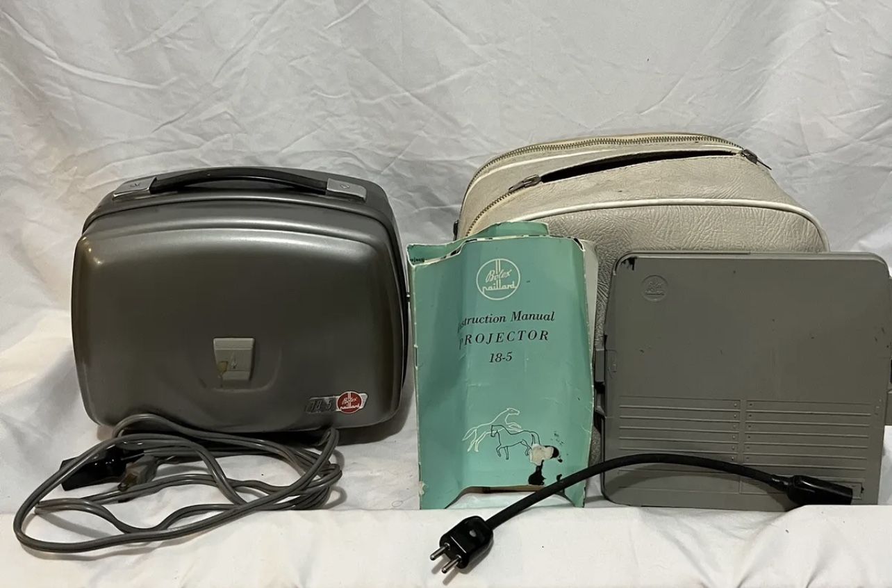 VINTAGE 1960s BOLEX 18-5 PAILLARD Super 8MM PROJECTOR Switzerland Works Tested