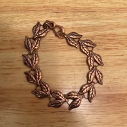 Copper Leaf Bracelet