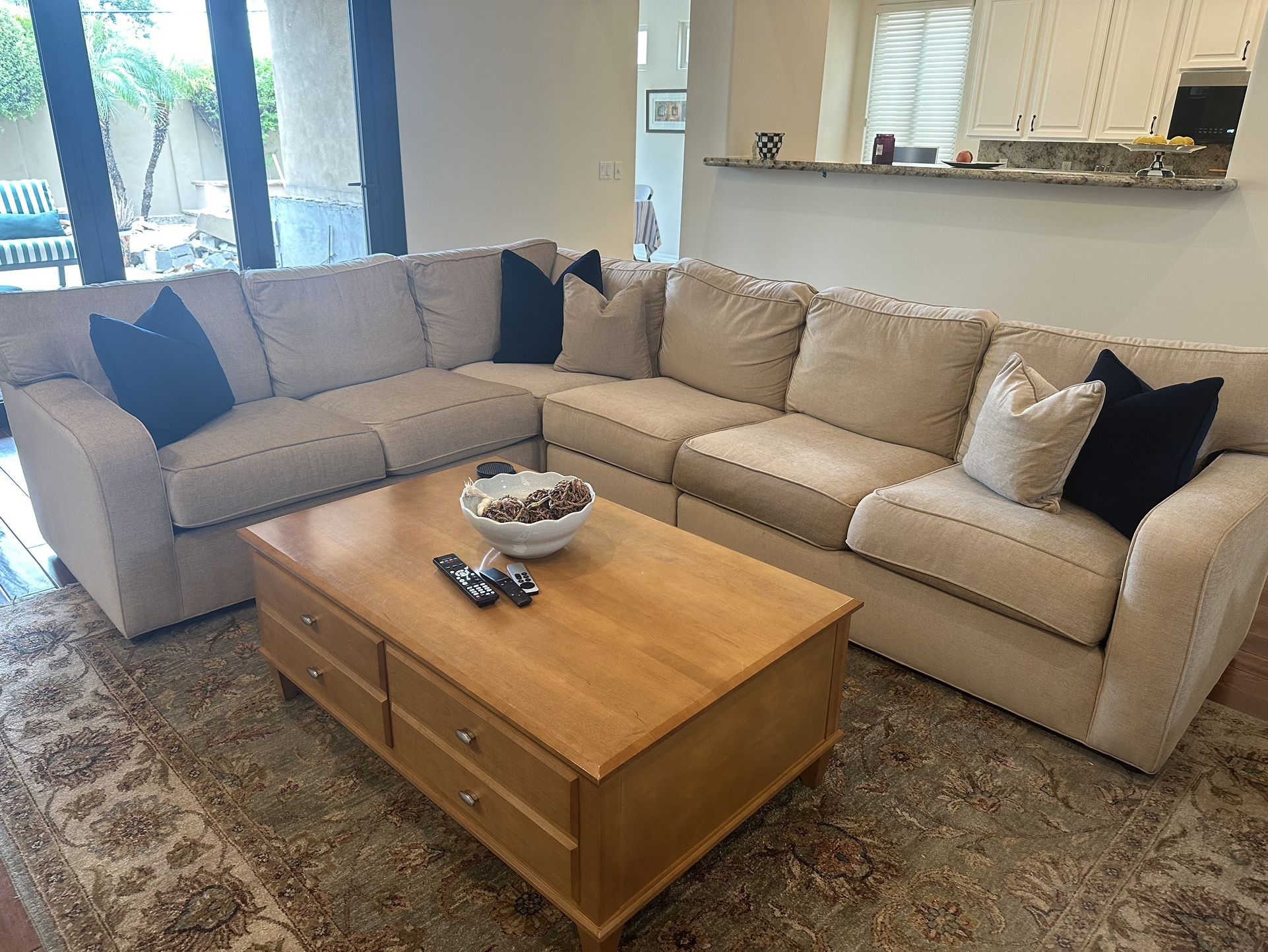 Ethan Allen Large Sectional Sofa