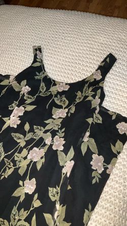 Adriana Papell 100% Silk Floor Length Embellished With Mesh Back Size 4