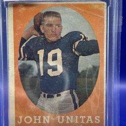 1958 John Unitas (2nd Year) QB Baltimore Colts