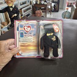 " The End " Bear TY Teenie Beanie Baby, Last Of A Collection Mini Plush Toy Date Introduced Aug 31 1999-Distributed By McDonald's Corporation 5"