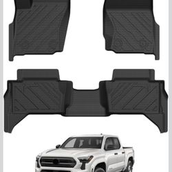 Toyota Tacoma All Weather Floor Mats Custom Fit 