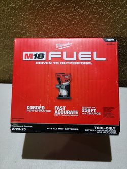Milwaukee M18 fuel brushless compact router (TOOL ONLY)