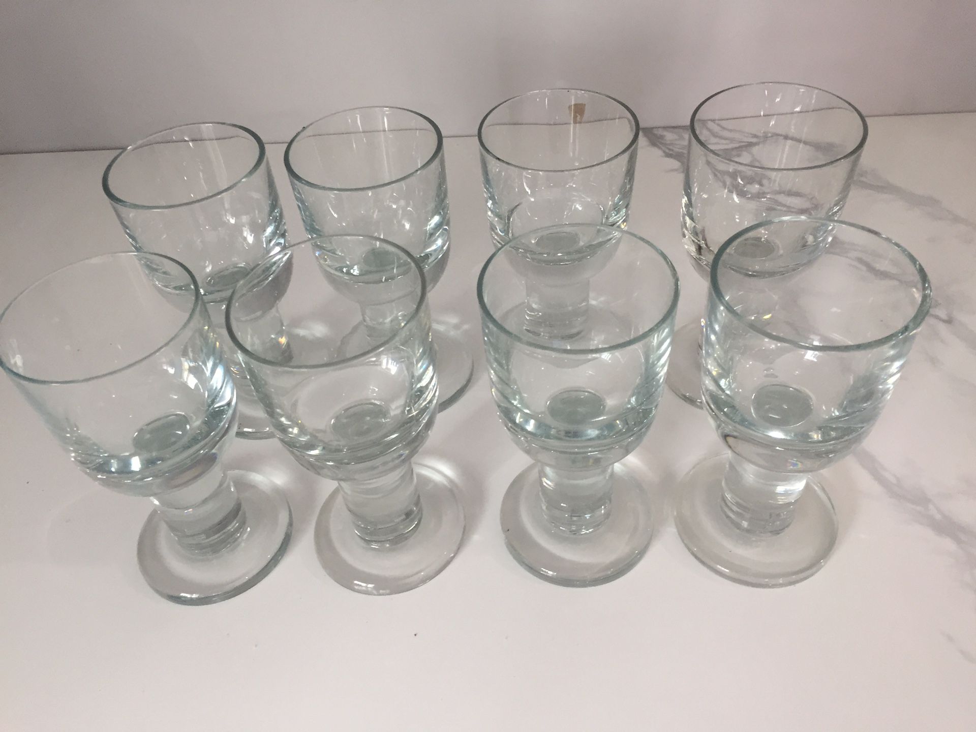 8 glasses