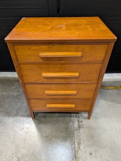 Vintage Mid-Century Style Three-Drawer Wood Dresser