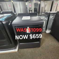 7.3 Cu. Ft. Vented Smart Electric Dryer In Mattw Blk With Easyload Door And Sensor Dry