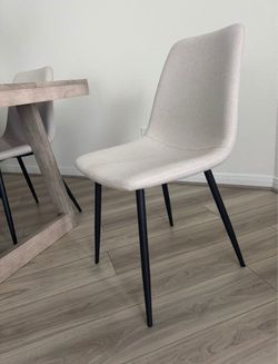 Upholstered Fabric Dining Chairs (Set of 6)