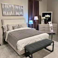 Bedroom Set Coastal New 3 Pieces Wood Set Design