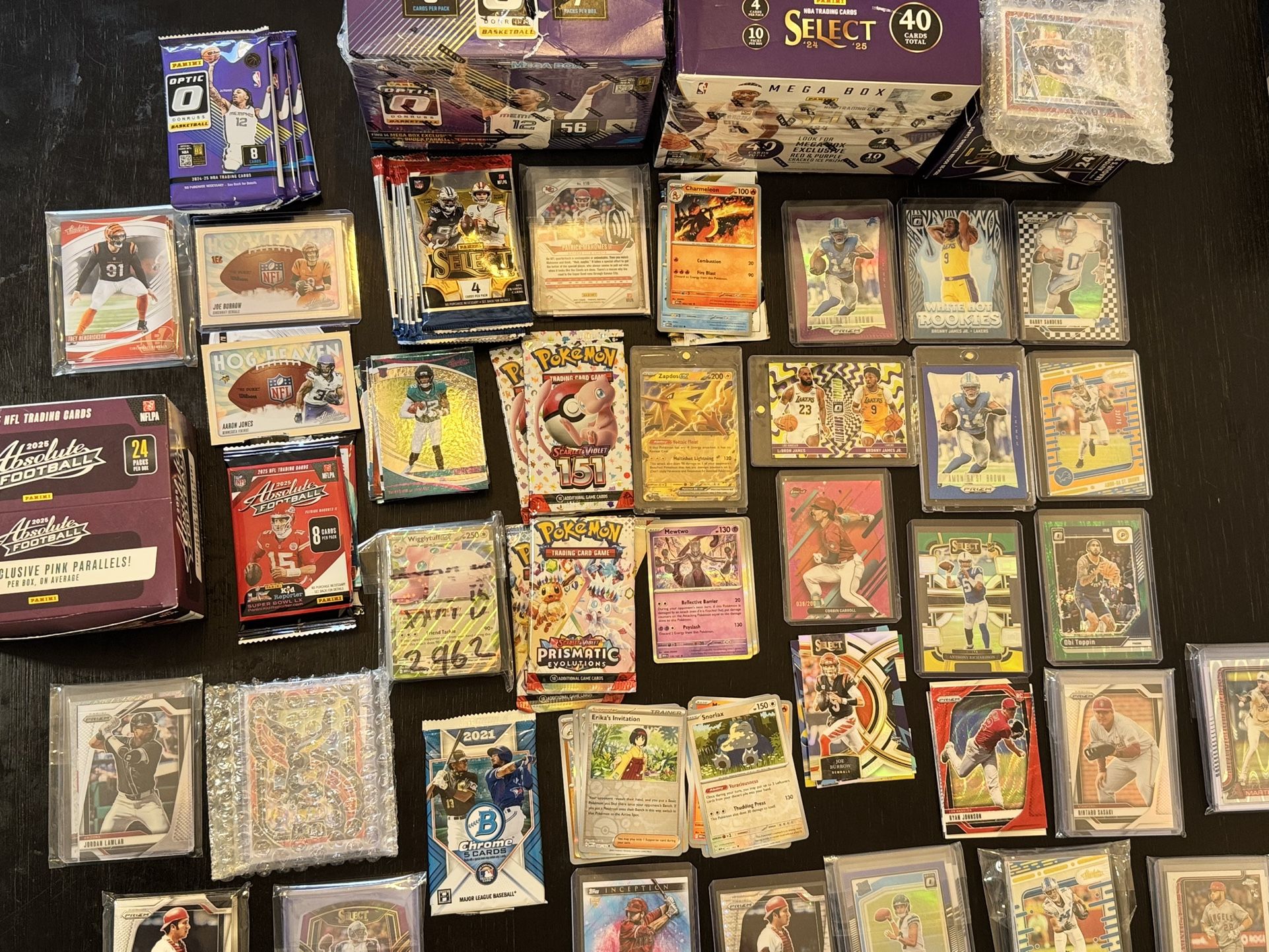 Sports cards + Pokémon Cards
