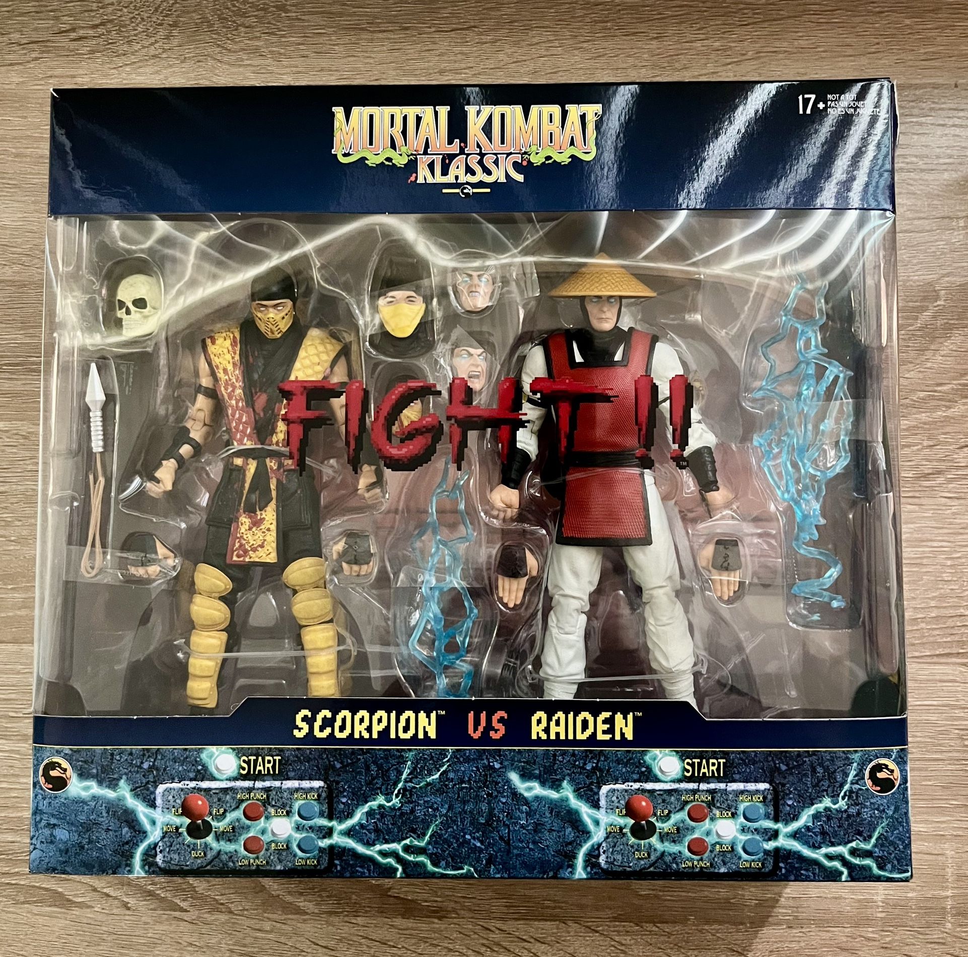 Mortal Kombat Scorpion vs Raiden 2-Pack 7” Figures