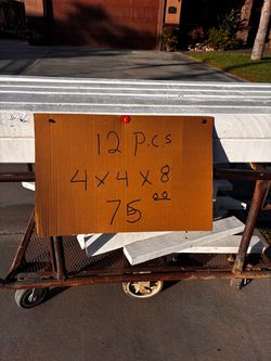 4x4x8 Lumber — 12 Pieces