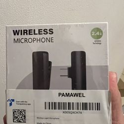 Wireless Lavalier Microphone, (never Used)