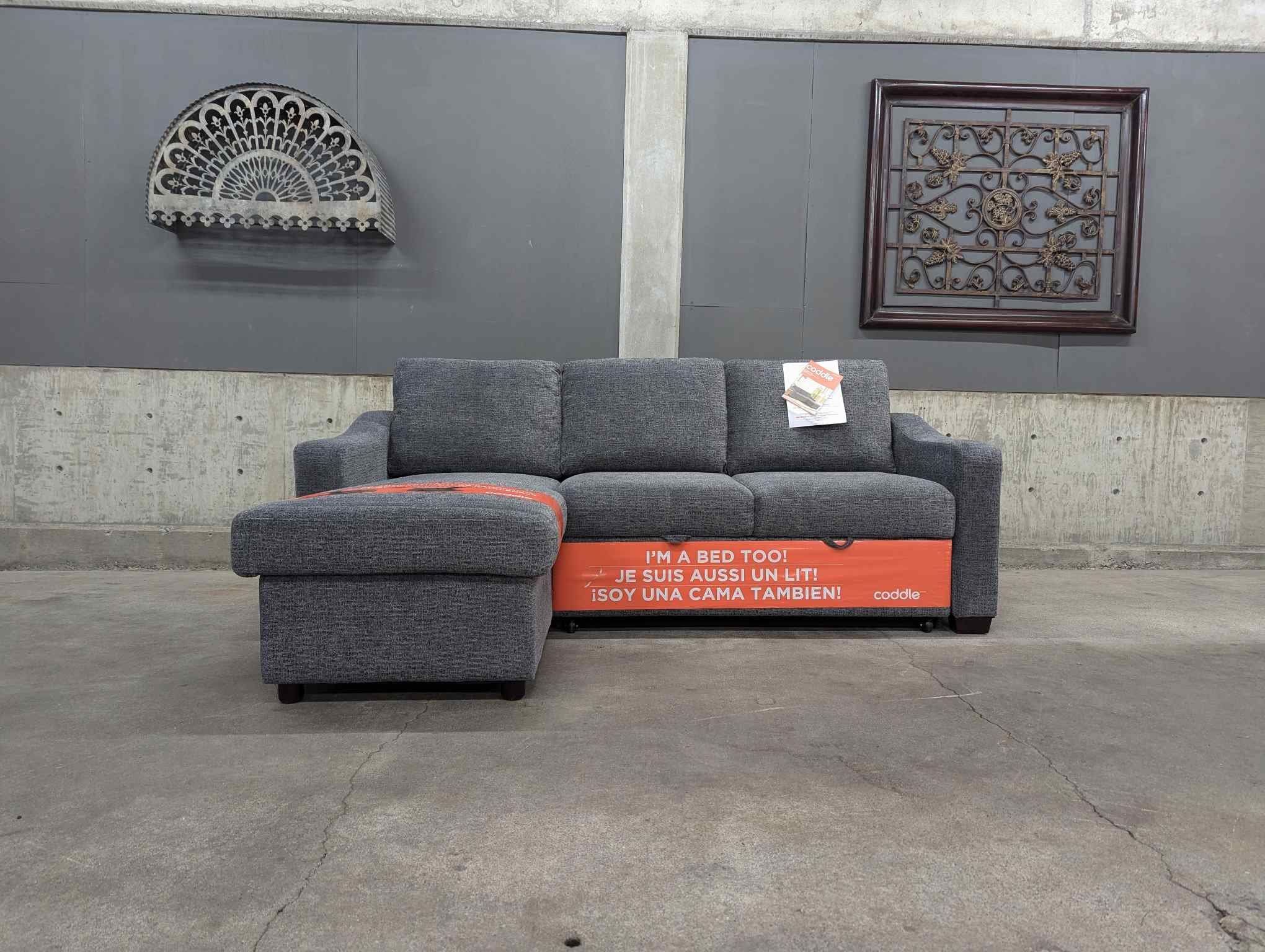 Coddle Aria Fabric Sleeper Sofa with Reversible Chaise *FREE DELIVERY 🚚*