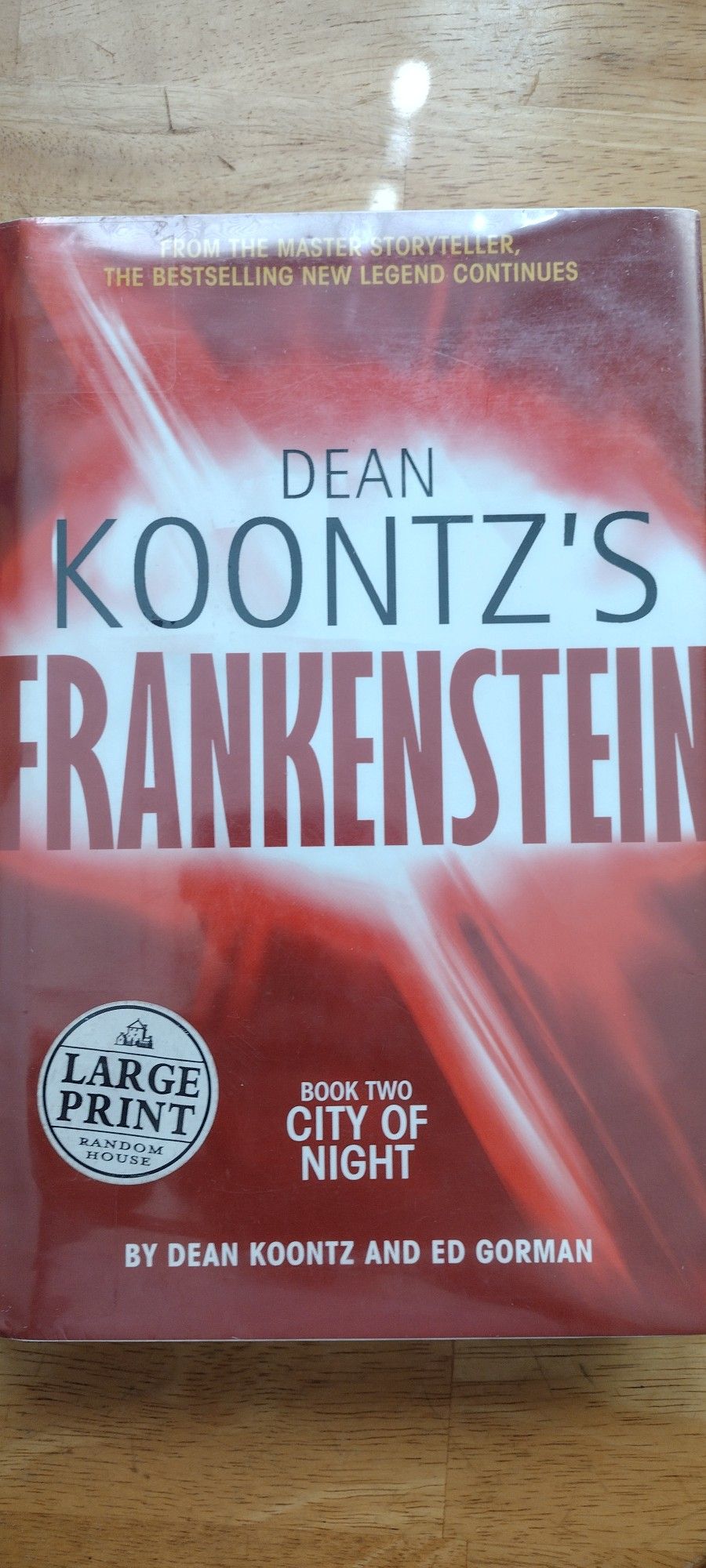 Frankenstein Book 2 City Of Night 1st Edition Large Print hardback 