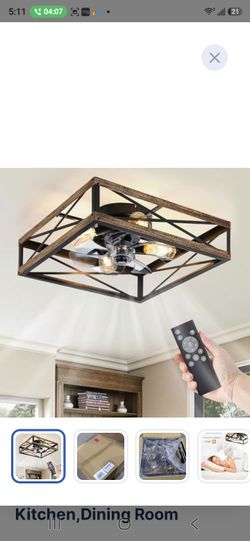 Chandelier with fan